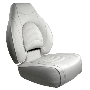 Springfield Marine Springfield Fish Pro High Back Folding Seat - White - 1041606-1
