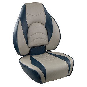 Springfield Marine Springfield Fish Pro High Back Folding Seat - Blue/Grey - 1041631-1