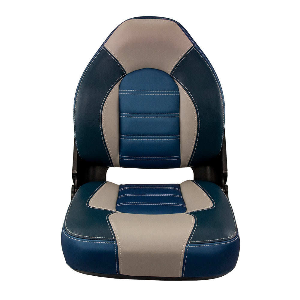 Springfield Marine Springfield Skipper Premium HB Folding Seat - Blue/Grey - 1061069-B