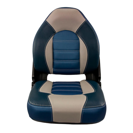 Springfield Marine Springfield Skipper Premium HB Folding Seat - Blue/Grey - 1061069-B