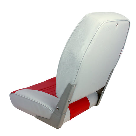 Springfield Marine Springfield High Back Multi-Color Folding Seat - Red/Grey - 1040665