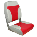 Springfield Marine Springfield High Back Multi-Color Folding Seat - Red/Grey - 1040665