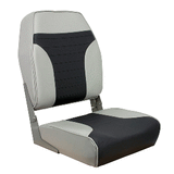 Springfield Marine Springfield High Back Multi-Color Folding Seat - Grey/Charcoal - 1040663