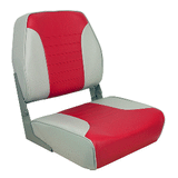 Springfield Marine Springfield Economy Multi-Color Folding Seat - Grey/Red - 1040655