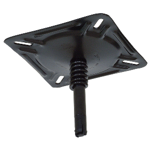Springfield Marine Springfield KingPin&trade; 7" x 7" Seat Mount w/Spring - E-Coat Finish - 1615201-EC