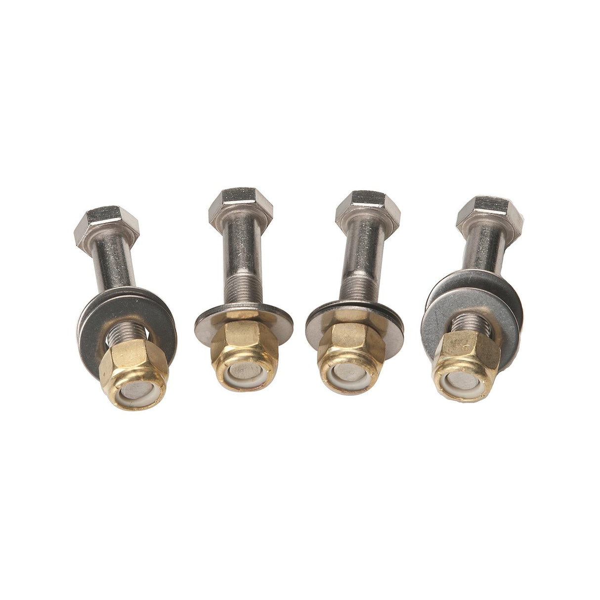 Dometic Jack Plates SeaStar Jack Plate Mounting Bolt Kit (Includes 4 each Stainless Steel Bolts, Brass Nylock Nuts and Washers)