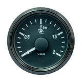 VDO SingleViu 52mm (2-1/16") Turbo Pressure Gauge - 2 Bar - 0-180 Ohm - A2C3833490030
