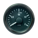 VDO SingleViu 52mm (2-1/16") Turbo Pressure Gauge - 2 Bar - 0-180 Ohm - A2C3833490030