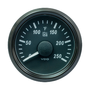 VDO SingleViu 52mm (2-1/16") Hydraulic Oil Temp. Gauge - 250°F - 291-22 Ohm - A2C3916310030