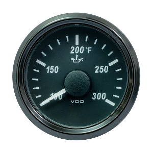 VDO SingleViu 52mm (2-1/16") Oil Temp. Gauge - 300&deg; F - 322-18 Ohm - A2C3833410030