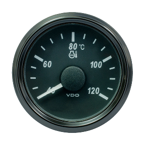 VDO SingleViu 52mm (2-1/16") Water Temp. Gauge - Euro - 120° C - 291-22 ohm - A2C3833330030
