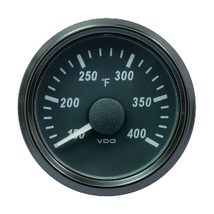 VDO SingleViu 52mm (2-1/16") Cylinder Temp. Gauge - 400°F - 471-14 Ohm - A2C3833530030
