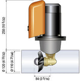 Hélice de Proa Rápida BTQ 110-25 25KGF - 12V - D110 - 1.3kW [FGBT11025120T00]