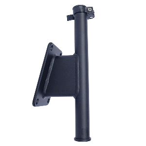 Panther Products Panther 5" Set Back Transom Mount Bracket - Black - Powder Coat - KPS50B