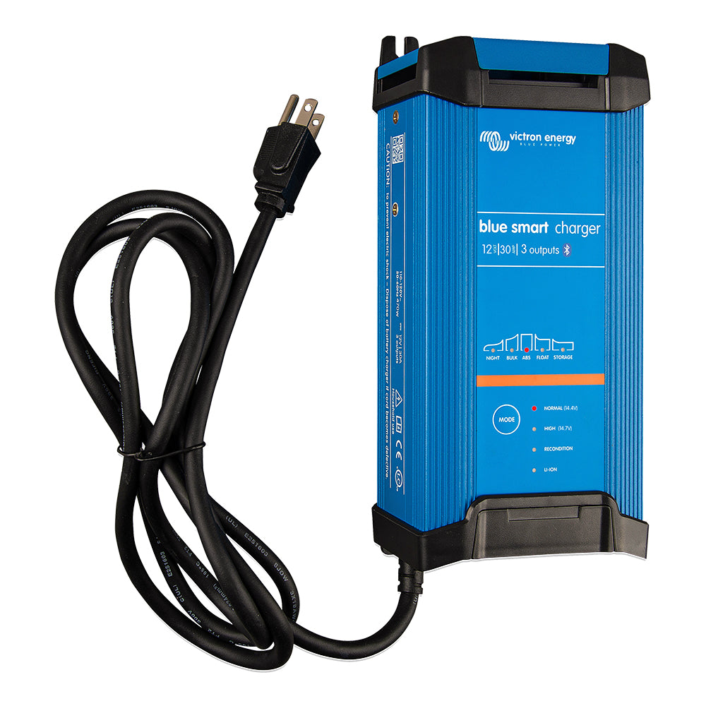 Victron Blue Smart IP22 12VDC 30A Cargador de 3 bancos 120V - Montaje en seco [BPC123048102]