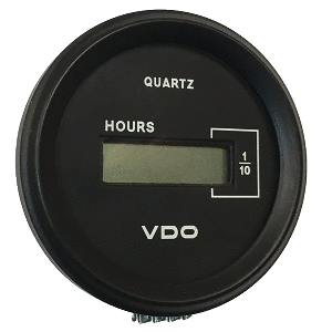 VDO Cockpit Marine 52mm (2-1/16") LCD Hourmeter - Black Dial/Chrome Bezel - 331-546