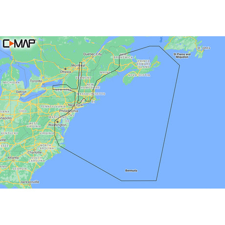C-MAP M-NA-Y202-MS Nova Scotia to Chesapeake Bay REVEAL&trade; Coastal Chart