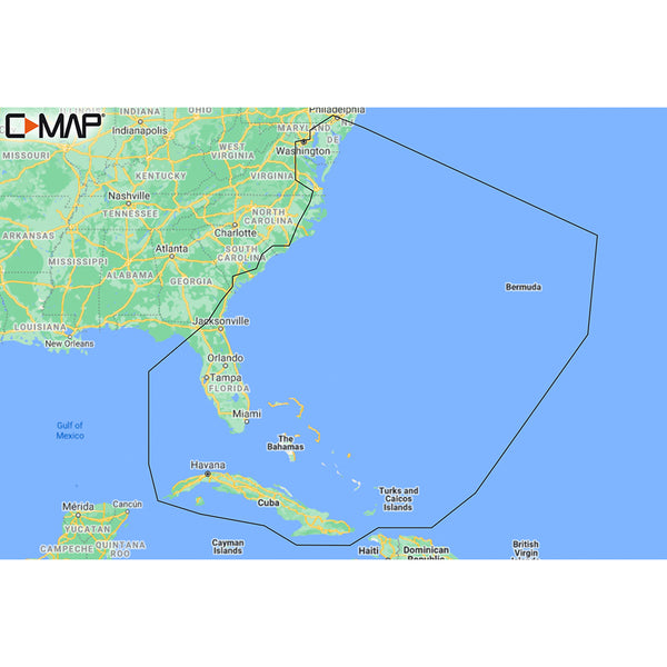 C-MAP M-NA-Y203-MS Chesapeake Bay to Bahamas REVEAL&trade; Coastal Chart
