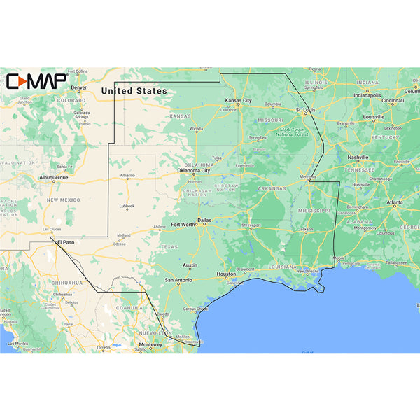 C-MAP M-NA-Y215-MS US Lakes South Central REVEAL&trade; Inland Chart