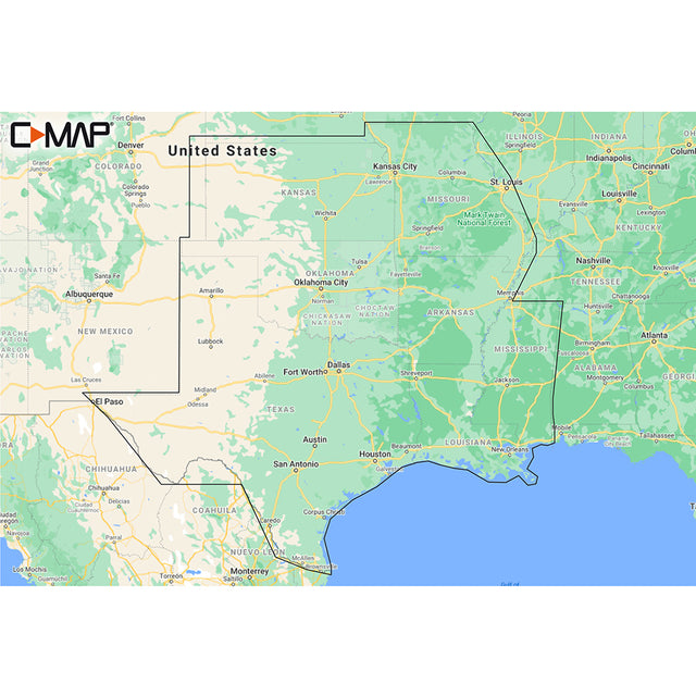 C-MAP M-NA-Y215-MS US Lakes South Central REVEAL&trade; Inland Chart