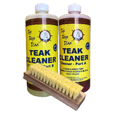 Tip Top Teak Cleaner Kit Part A &amp; Part B w/Brush - TK860