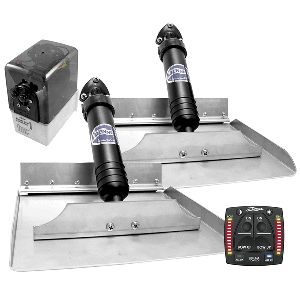 Bennett Marine Bennett 12x12 Hydraulic Trim Tab System w/One Box Indication - 1212OBI