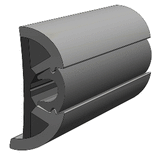 TACO Marine TACO SuproFlex Rub Rail Kit Gray w/Gray Insert - 2"H x 29/32"W x 80'L - V11-9990GRD80-2
