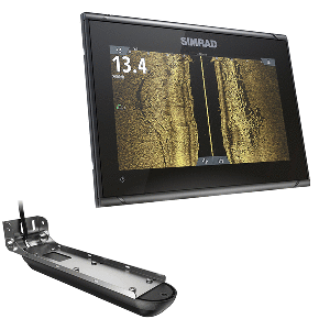Simrad GO9 XSE Chartplotter/Fishfinder w/Active Imaging 3-in-1 Transom Mount Transducer &amp; C-MAP Discover Chart - 000-14840-002