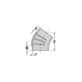 Shields Hose Sierra Marine 45° EPDM Rubber Hump Hose, 3-1/2" - 16-245-3120-1 - official Shields Hose product image 2