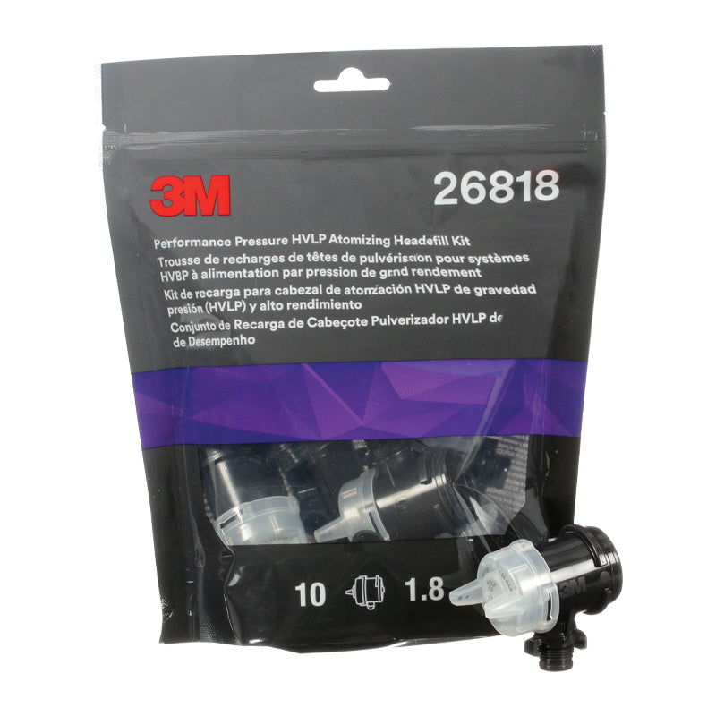 3M Marine Performance Pressure HVLP Atomizing Head Refill Kit (Clear, Size 1.8) - 26818 - image 2