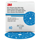 3M Hookit™ Blue Abrasive Discs (321U) - 6” Diameter (Grit 40) - 36170 - image 2