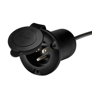 Guest AC Universal Plug Holder - Black - 150PHB