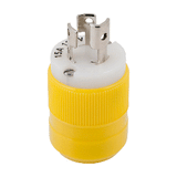 Marinco Locking Plug - 15A, 125V - Yellow - 4721CR