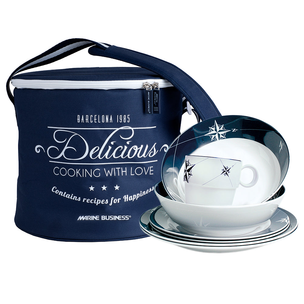 Cesta para vajilla de melamina Marine Business - NORTHWIND - Juego de 16 [15147]
