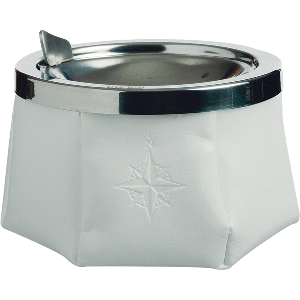 Marine Business Windproof Ashtray w/Lid - White - 30102