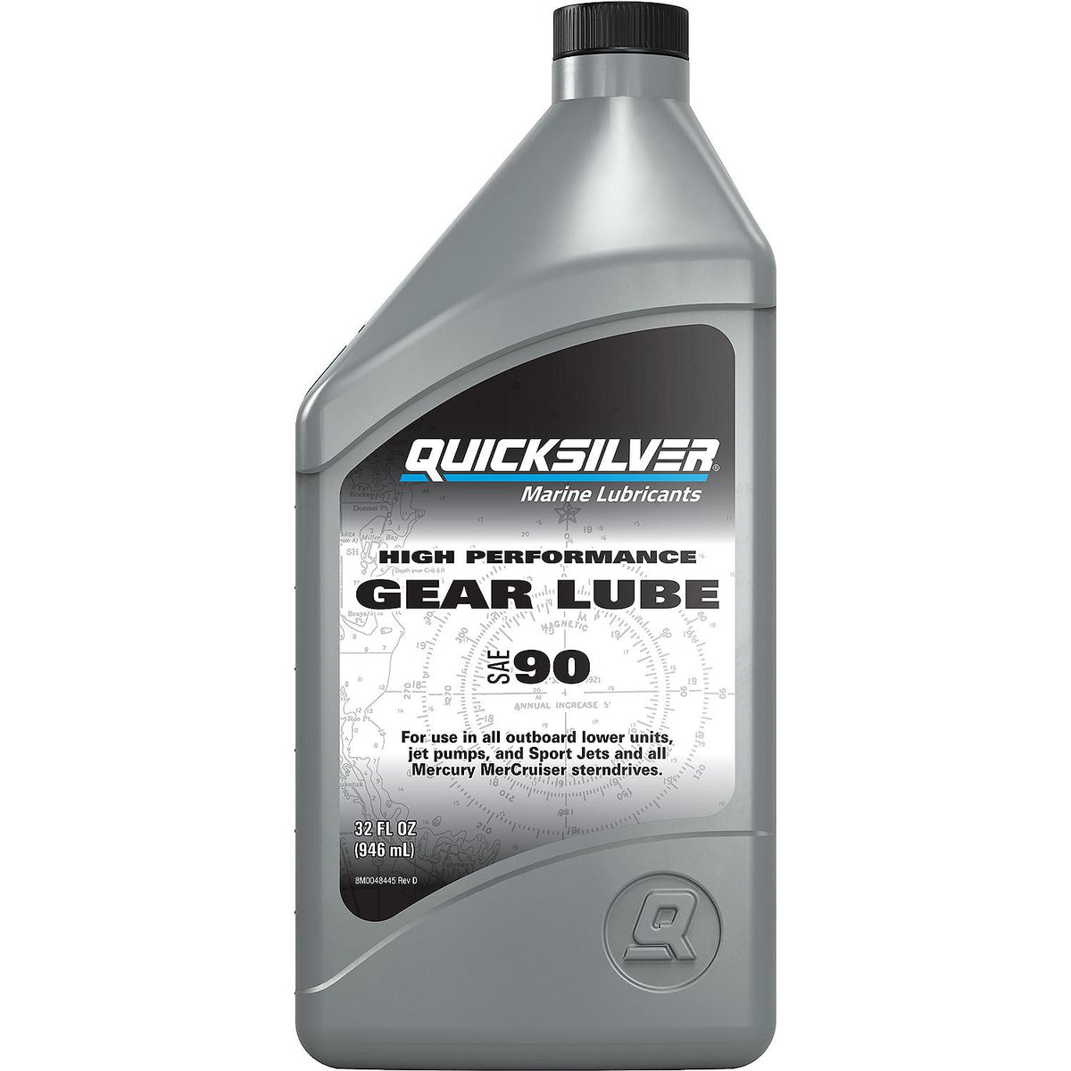 Quicksilver 92-8M0222065 High Performance Gear Lube SAE-90, 32 oz. - image 1