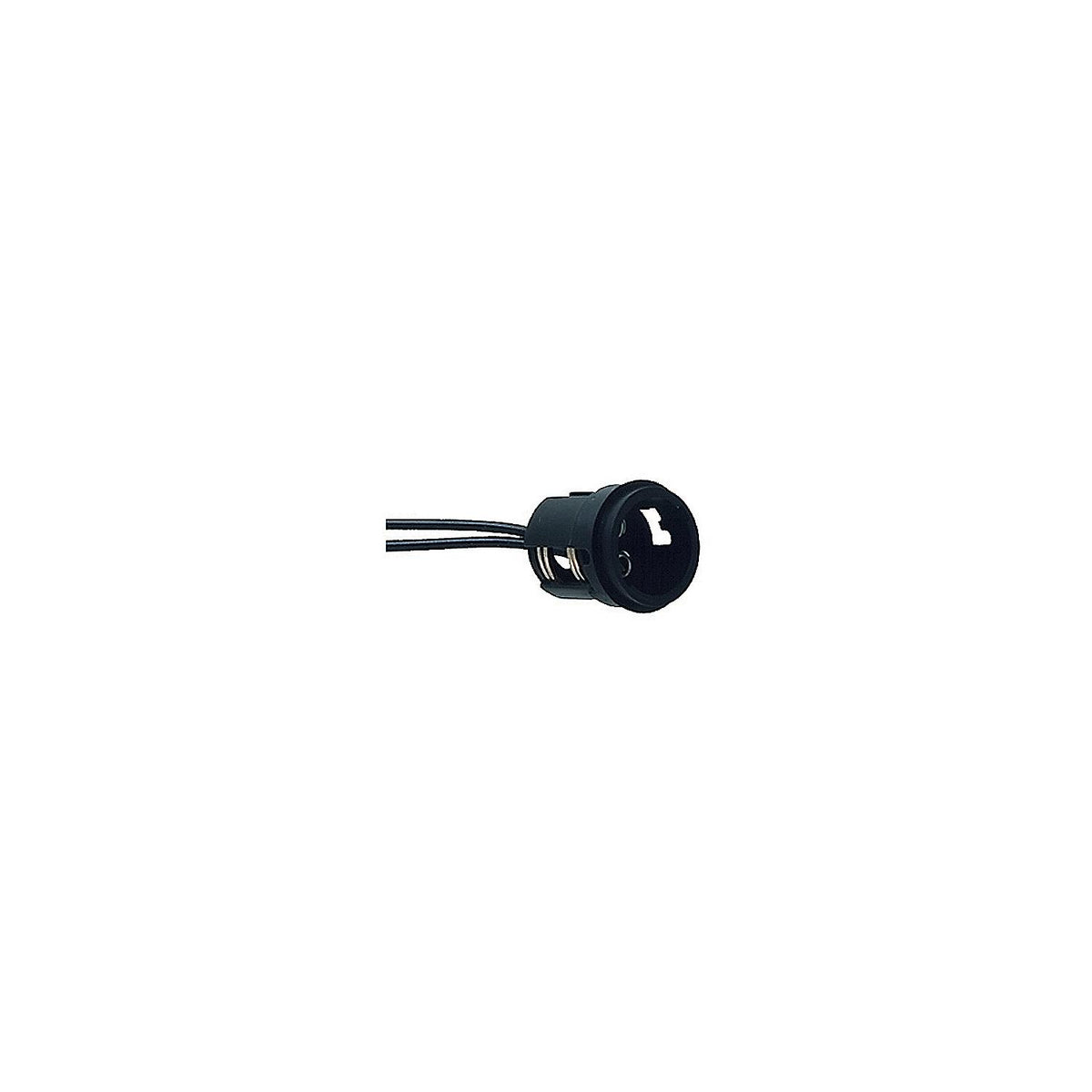 Perko Double Contact Bayonet Socket - Black Polymer w/10" Pigtail [0024DP1] - official Perko product image 2