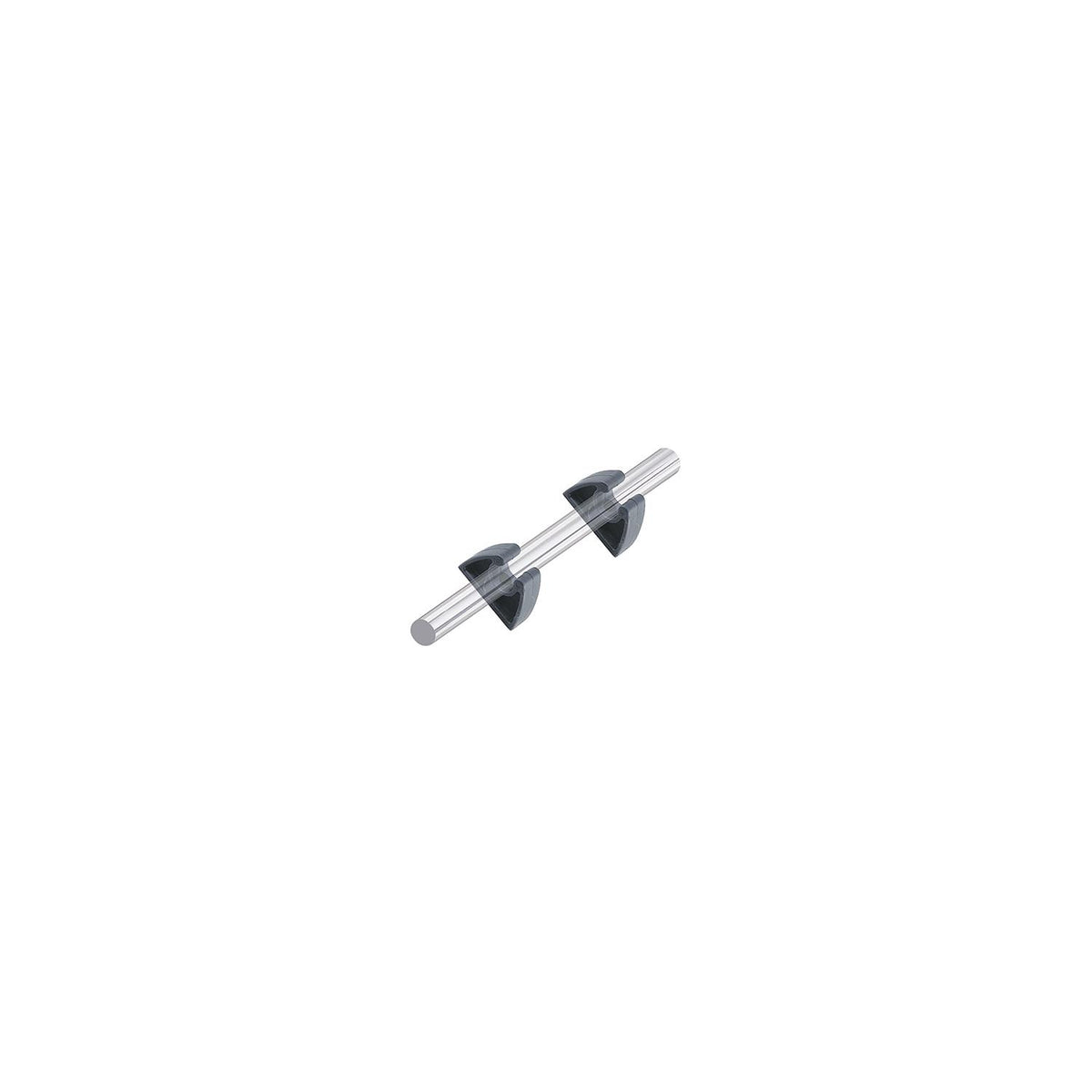 Perko Pole Storage Clips - Black - Pair [0477DP0BLK] - official Perko product image 3