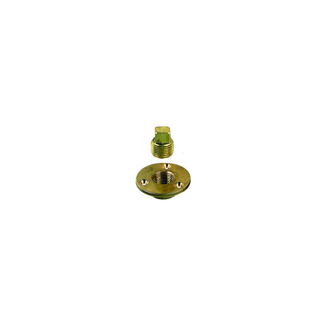 Perko Garboard Drain & Drain Plug Assy Cast Bronze/Brass MADE IN THE USA [0714DP1PLB] - official Perko product image 2