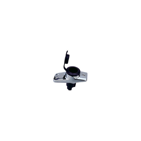 Perko Rectangular Plug-In Base f/Pole Cards - Chrome Plated Zinc/Black [1059P00DP] - official Perko product image 2