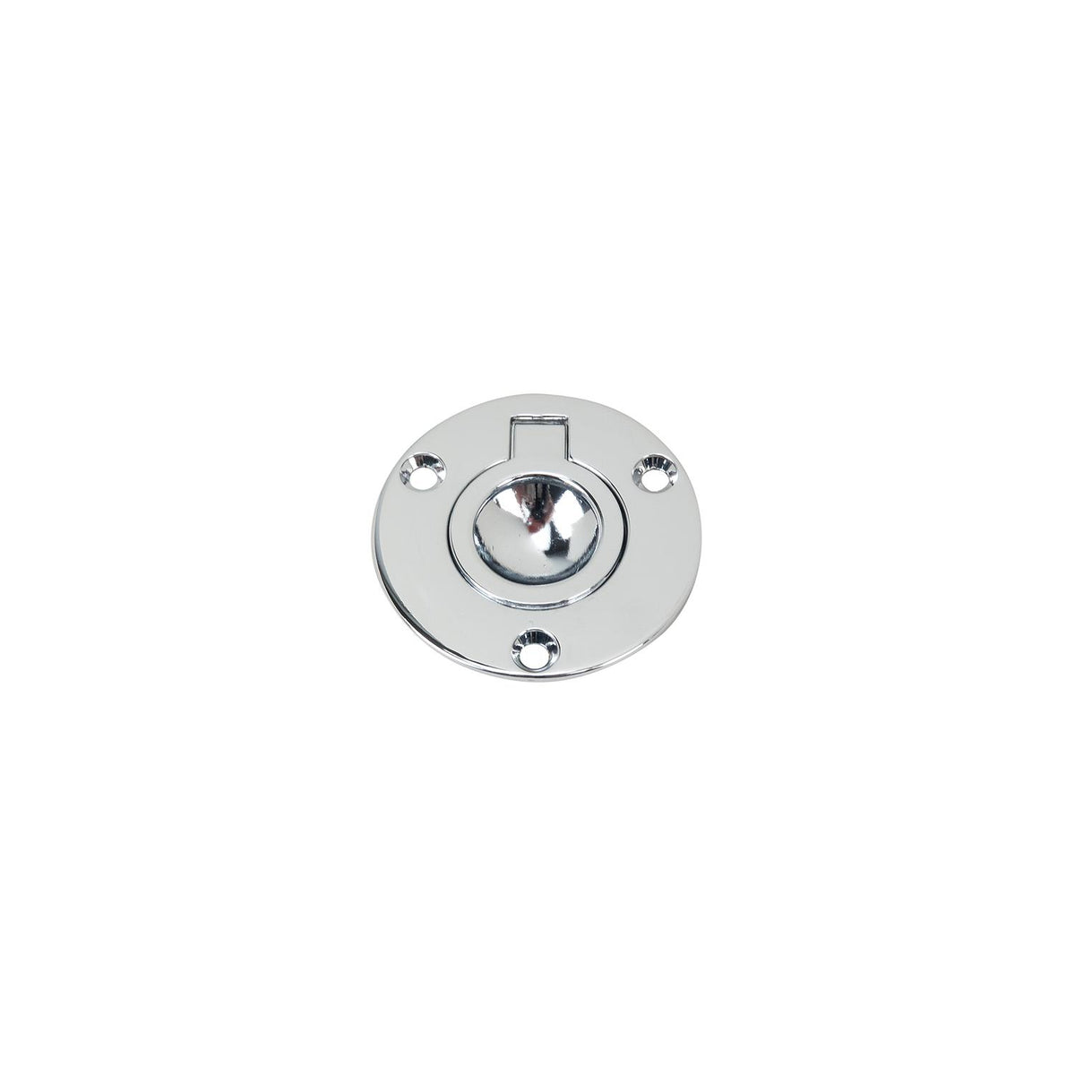 Perko Round Flush Ring Pull - 2" - Chrome Plated Zinc [1232DP2CHR] - official Perko product image 2