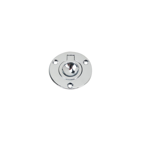 Perko Round Flush Ring Pull - 2" - Chrome Plated Zinc [1232DP2CHR] - official Perko product image 2