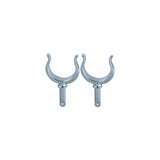 Perko Ribbed Rowlock Horns, Chrome Plated, Pair - 1262DP0CHR - official Perko product image 2