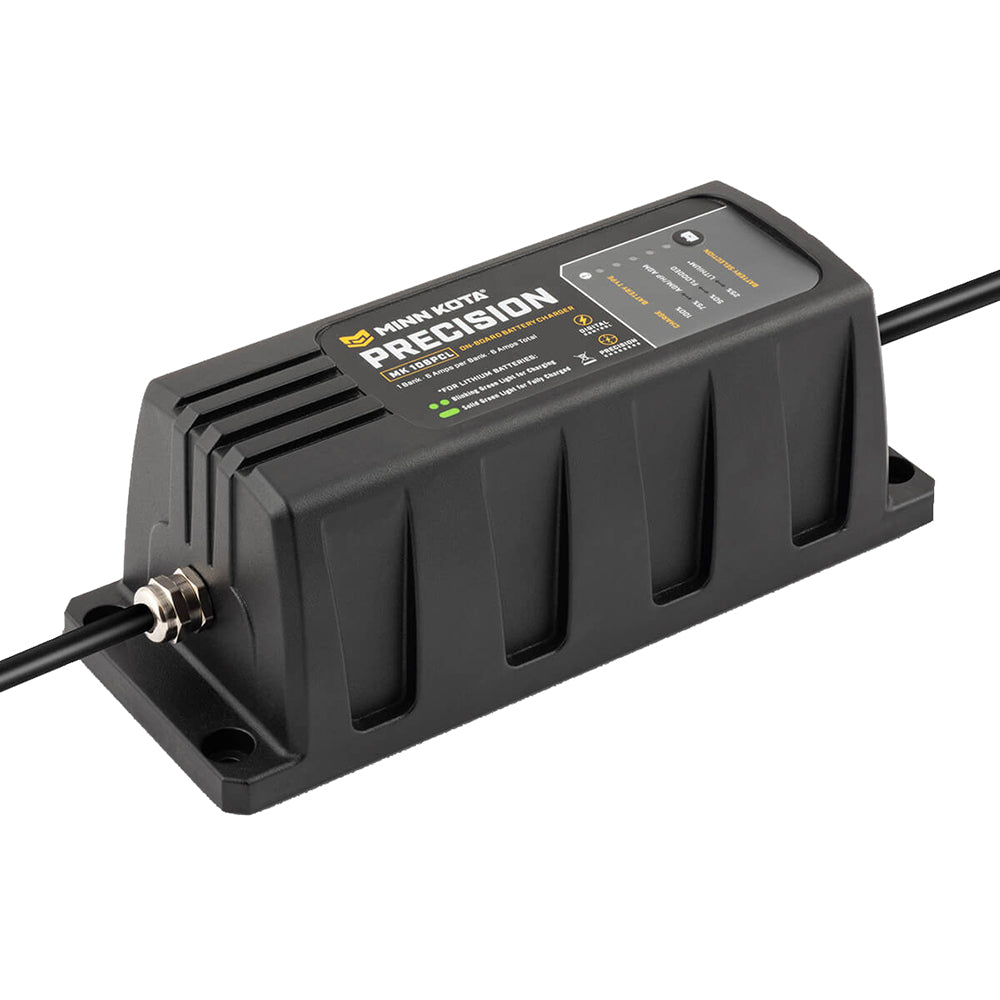 Minn Kota Cargador de precisión a bordo MK-106 PCL 1 banco x 6 AMP LI Cargador optimizado [1831061]