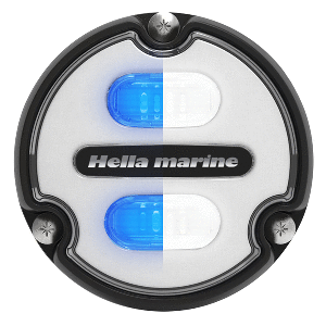 Hella Marine Apelo A1 Blue White Underwater Light - 1800 Lumens - Black Housing - White Lens - 016145-011