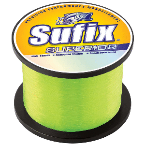 Sufix Superior Hi-Vis Yellow Monofilament - 60lb - 830 yds - 644-160