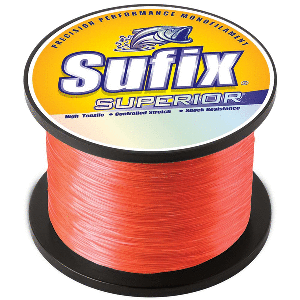 Sufix Superior Neon Fire Monofilament - 60lb - 830 yds - 643-160