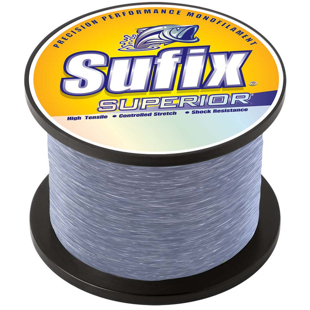 Sufix Superior Smoke Blue Monofilament - 10lb - 1495 yds - 634-110