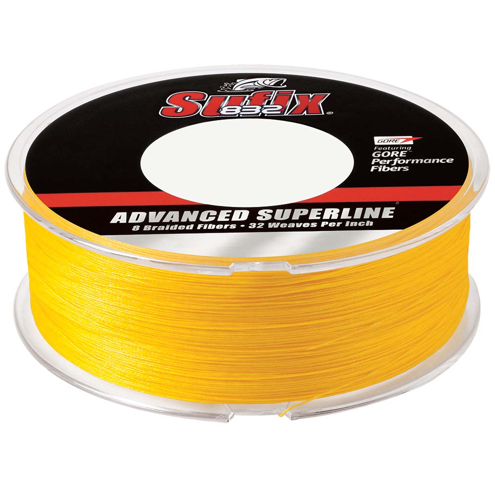 Sufix 832® Advanced Superline® Braid - 20lb - Hi-Vis Yellow - 600 yds - 660-220Y