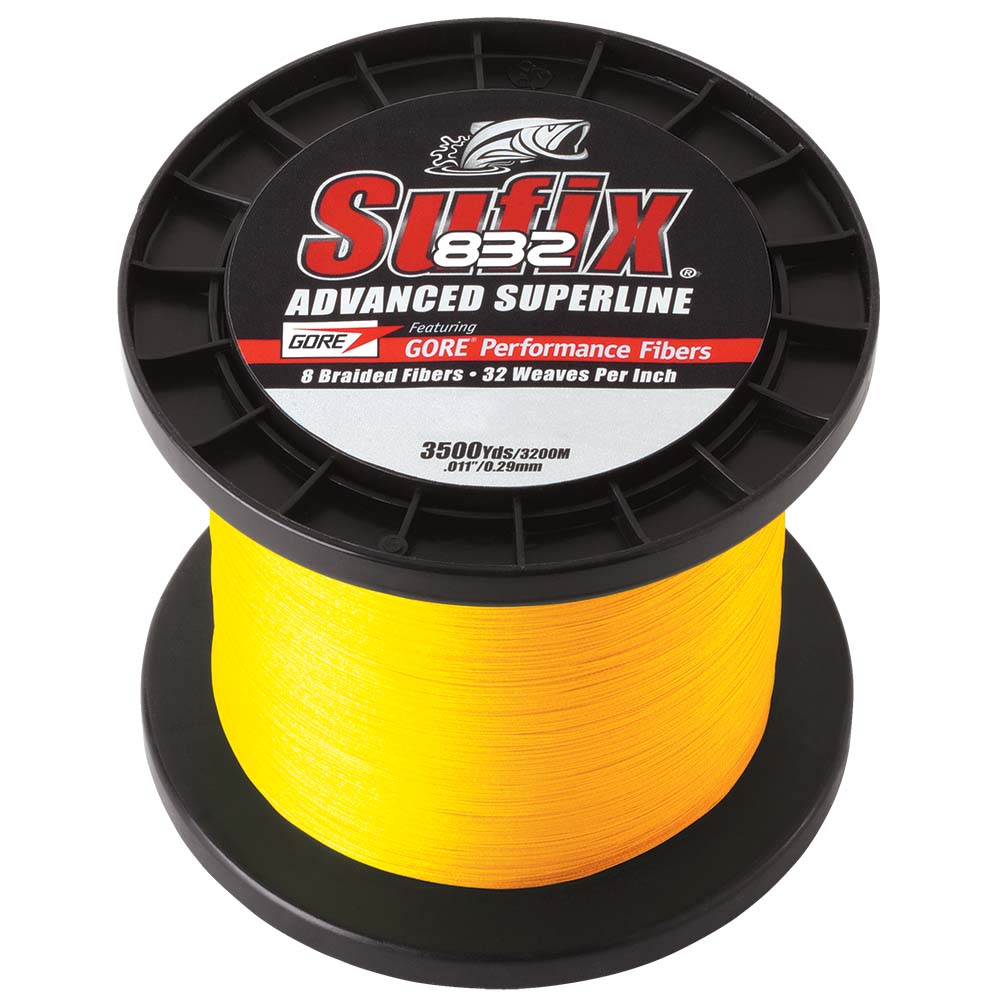 Sufix 832® Advanced Superline® Braid - 30lb - Hi-Vis Yellow - 3500 yds - 660-430Y